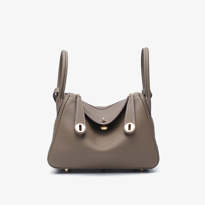 Fiorelle Women's Orsay Pebbled Bucket — Artisan-Stitched Top-Grain Leather Tote with Convertible Carry & Structured Silhouette