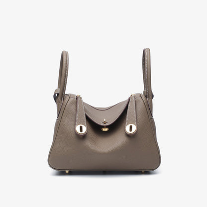 Fiorelle Women's Orsay Pebbled Bucket — Artisan-Stitched Top-Grain Leather Tote with Convertible Carry & Structured Silhouette