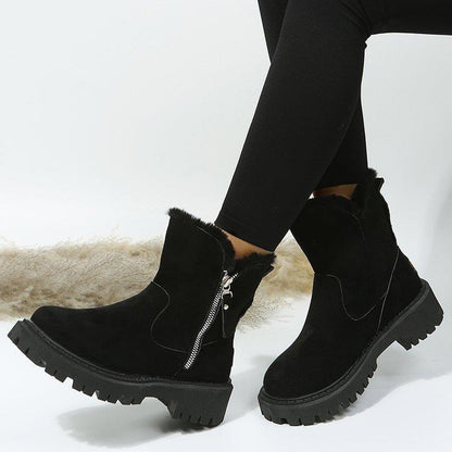 Fiorelle Women's Snowdrop Boots - Plush Lined Side Zip Ankle Boots (US 4-10.5)