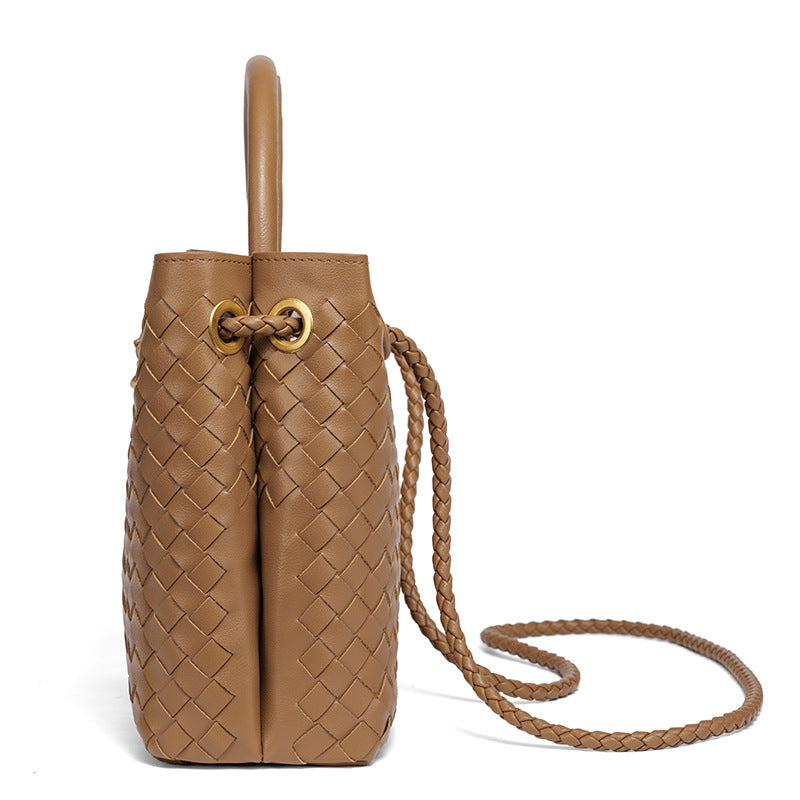 Fiorelle Women's Artisan Weave Tote - Expandable Crossbody with Butterfly Motif & Structured Silhouette