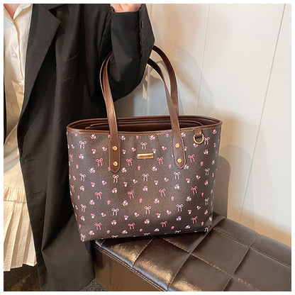 Fiorelle Women‘s Large Capacity Floral Tote Bag | Fashionable & Versatile Daily Commuter Shoulder Bag