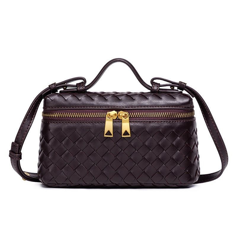 Fiorelle Women's Atelier Cube Carrier Bias-Weave Top Handle Bag with Convertible Strap