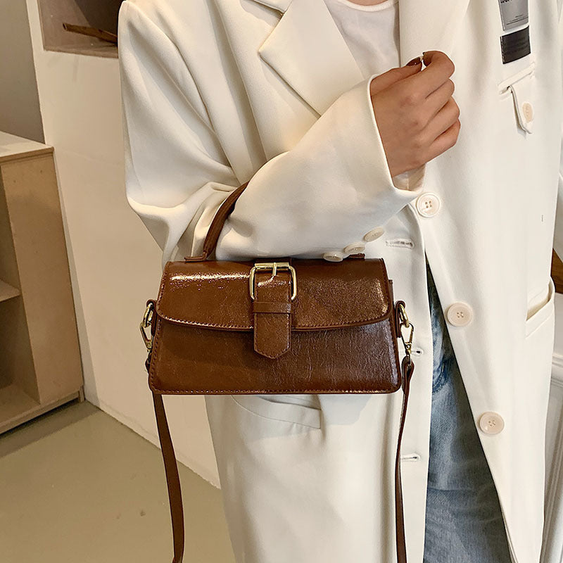 Fiorelle Women's Cantle Mini Satchel - Equestrian-Architectural Bag with Convertible Carry