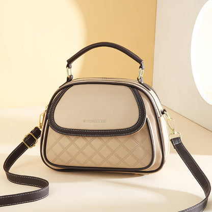 Fiorelle Women's Quilted Round Bag – Crossbody & Shoulder Mini Purse for Women