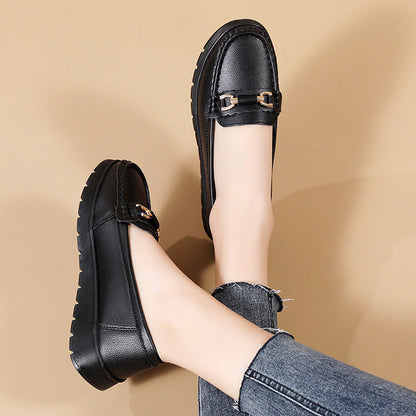 Fiorelle Women's CloudStep Split Leather Driving Moccasins - Slip-On Cushioned Flats for Commuting & Leisure