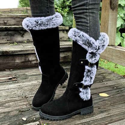 Fiorelle Women's WinterHug Mid-Boots - Plush Lined Suede Snow Boots (US 5-10.5)