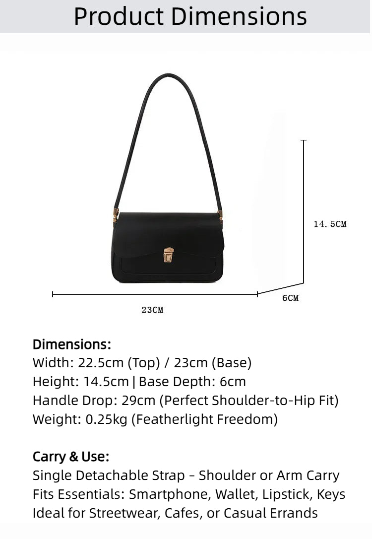 Fiorelle Women’s French Asymmetric Clutch – Textured Underarm Shoulder Bag with Buckle