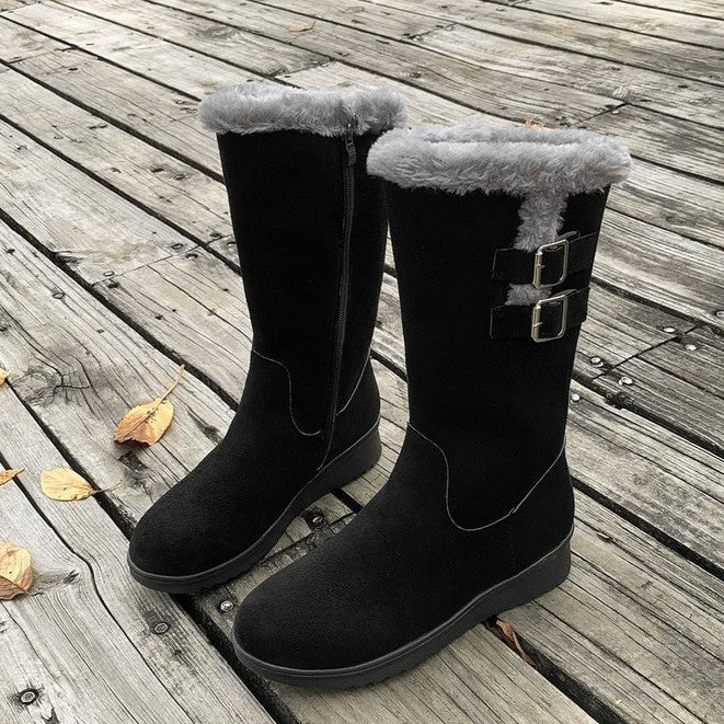 Fiorelle Women's FrostPuff Mid-Boots – Plush Lined, Slip-Resistant Winter Boots (US 4-10.5)