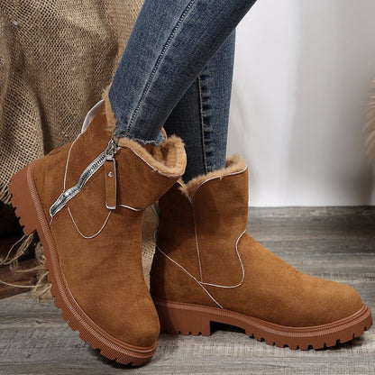 Fiorelle Women's Snowdrop Boots - Plush Lined Side Zip Ankle Boots (US 4-10.5)