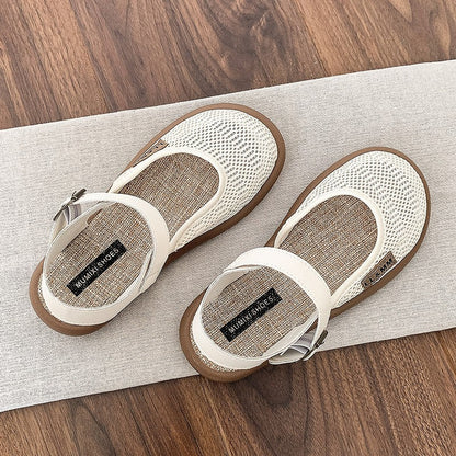 Fiorelle Women’s Mirelle Linen Mesh Closed-Toe Roman Sandals – Effortless Lightweight Everyday Comfort Flats (US 4–10)