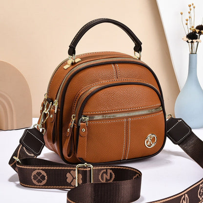 Fiorelle Women's Multi-Zip Compact Satchel — Premium Convertible Shoulder & Crossbody Bag with Curated Organization & Elevated Everyday Style