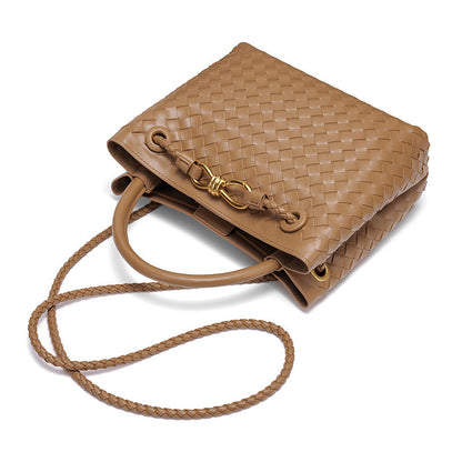 Fiorelle Women's Artisan Weave Tote - Expandable Crossbody with Butterfly Motif & Structured Silhouette