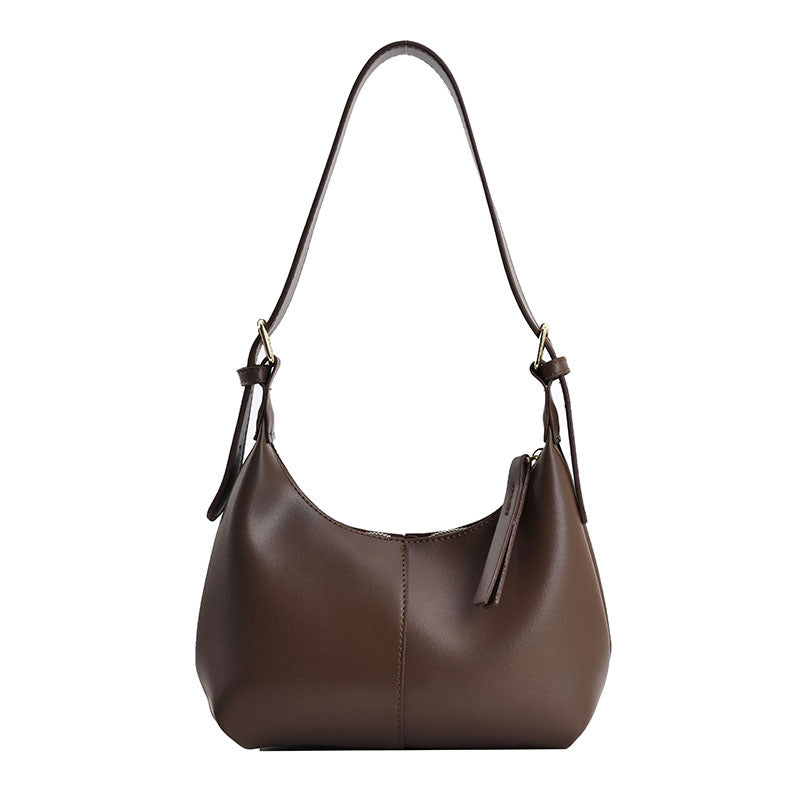 Fiorelle Women's Crescent Shoulder Bag – Textured Underarm Saddle | Minimalist Essential
