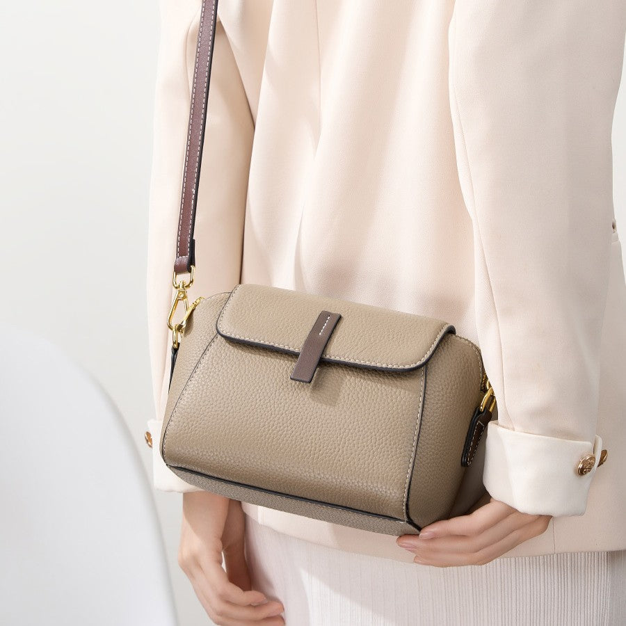 Fiorelle Women’s Heritage Satchel - Full-Grain Leather Convertible Shoulder Bag with Optimized Capacity & Timeless Architecture