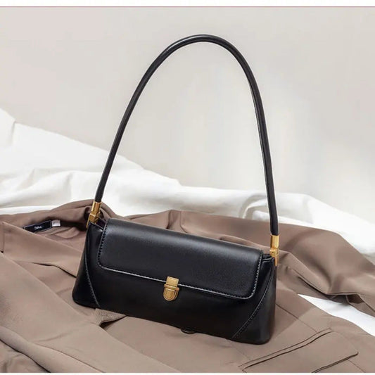 Fiorelle Women's Parisian Baguette Satchel – Vintage Underarm Bag with Convertible Strap & Timeless Textured Leather