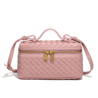 Fiorelle Women's Atelier Cube Carrier Bias-Weave Top Handle Bag with Convertible Strap