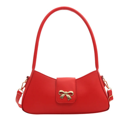 Fiorelle Women's Luna Cinema Baguette - Sculpted Bow Underarm Sling | Petite & Poetic