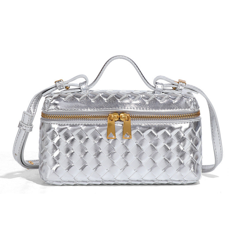 Fiorelle Women's Atelier Cube Carrier Bias-Weave Top Handle Bag with Convertible Strap
