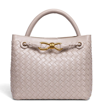 Fiorelle Women's Artisan Weave Tote - Expandable Crossbody with Butterfly Motif & Structured Silhouette