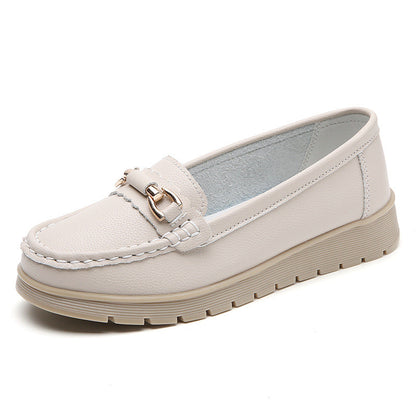 Fiorelle Women's CloudStep Split Leather Driving Moccasins - Slip-On Cushioned Flats for Commuting & Leisure