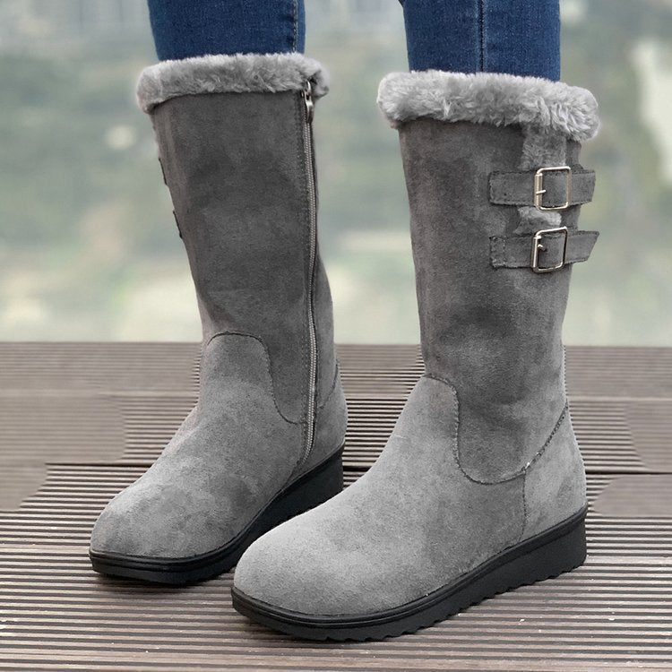 Fiorelle Women's FrostPuff Mid-Boots – Plush Lined, Slip-Resistant Winter Boots (US 4-10.5)
