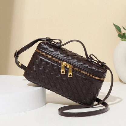 Fiorelle Women's Atelier Cube Carrier Bias-Weave Top Handle Bag with Convertible Strap