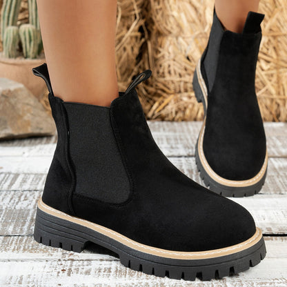 Fiorelle Women's ClassicKick Boots - Effortless Slip-On Ankle Boots with Chelsea Style (US 5-10.5)