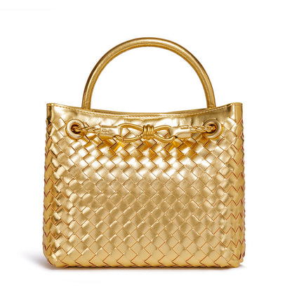 Fiorelle Women's Artisan Weave Tote - Expandable Crossbody with Butterfly Motif & Structured Silhouette