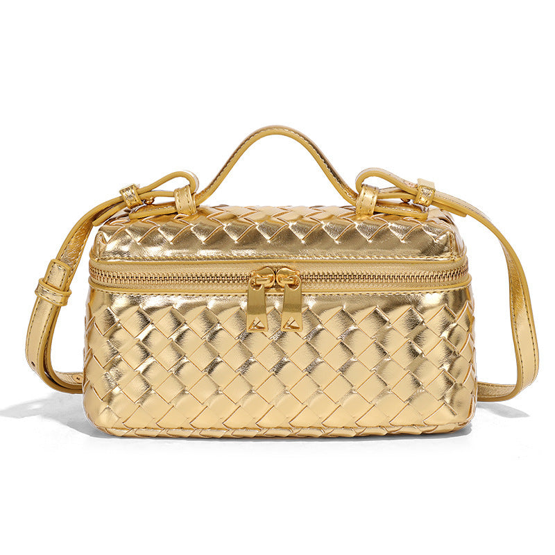 Fiorelle Women's Atelier Cube Carrier Bias-Weave Top Handle Bag with Convertible Strap