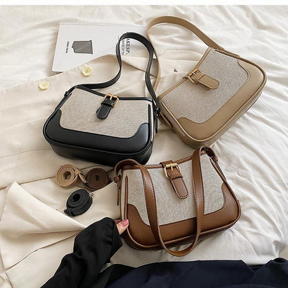 Fiorelle Women's Wander Canvas Crossbody - Artisan-Textured Convertible Shoulder Bag for Effortless Days