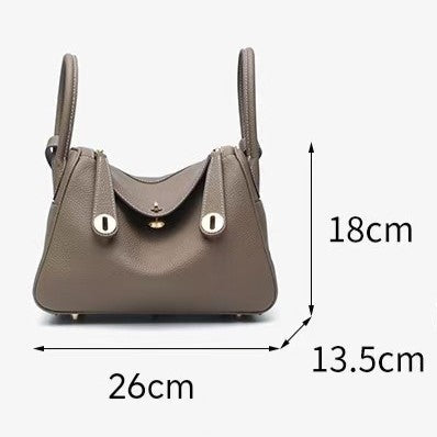 Fiorelle Women's Orsay Pebbled Bucket — Artisan-Stitched Top-Grain Leather Tote with Convertible Carry & Structured Silhouette