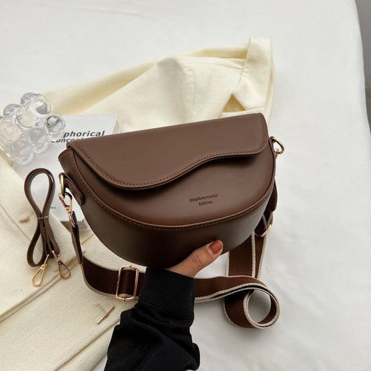 Fiorelle Women’s Vintage Saddle Crossbody Bag – Minimalist Underarm Shoulder Purse
