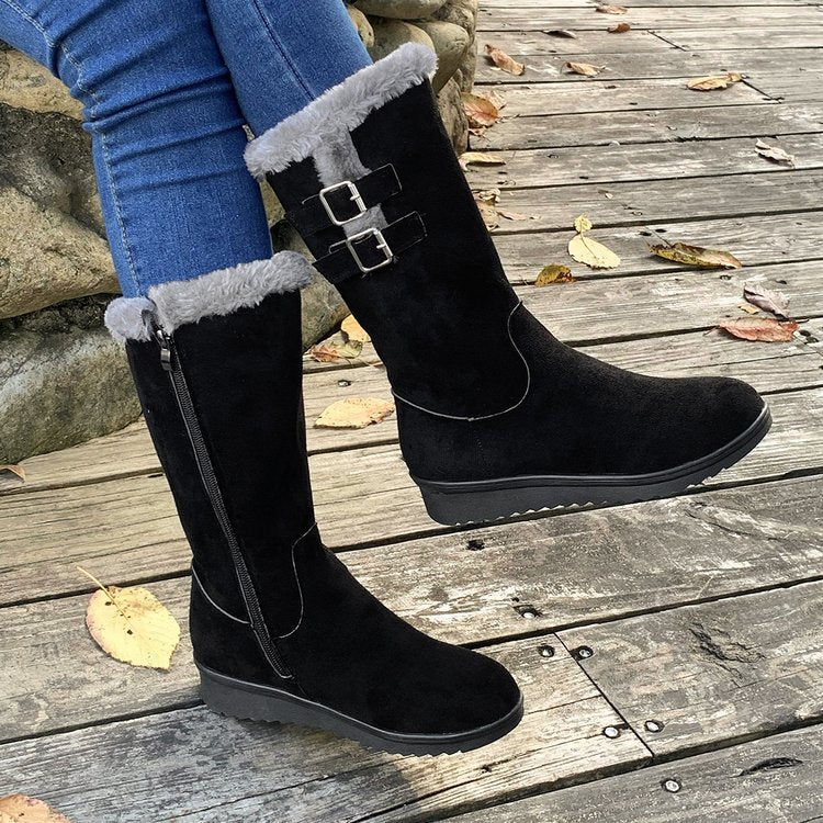 Fiorelle Women's FrostPuff Mid-Boots – Plush Lined, Slip-Resistant Winter Boots (US 4-10.5)