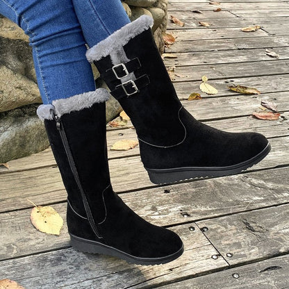 Fiorelle Women's FrostPuff Mid-Boots – Plush Lined, Slip-Resistant Winter Boots (US 4-10.5)