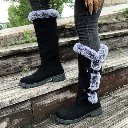Fiorelle Women's WinterHug Mid-Boots - Plush Lined Suede Snow Boots (US 5-10.5)