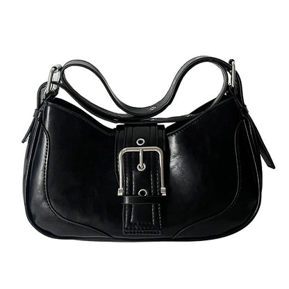 Fiorelle Women's Luna Saddle Bag – Retro Chic Crossbody Shoulder Bag | Y2K Minimalist Purse