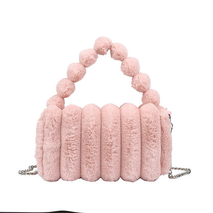Fiorelle Women‘s Plush Tote & Crossbody Bag – Cloud-Like Soft Minimalist Purse for Everyday Chic