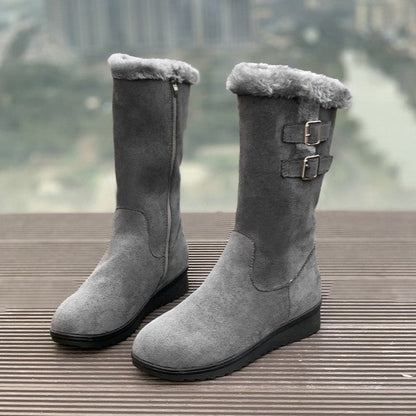 Fiorelle Women's FrostPuff Mid-Boots – Plush Lined, Slip-Resistant Winter Boots (US 4-10.5)