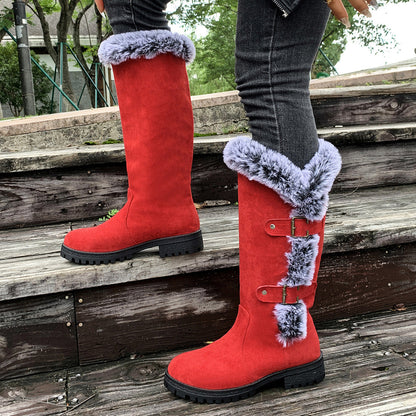 Fiorelle Women's WinterHug Mid-Boots - Plush Lined Suede Snow Boots (US 5-10.5)