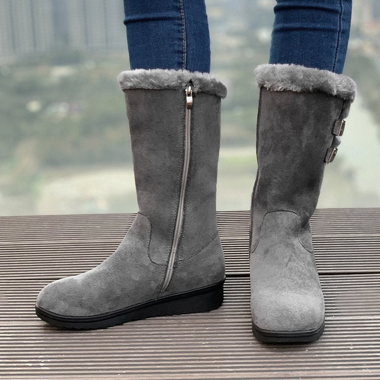 Fiorelle Women's FrostPuff Mid-Boots – Plush Lined, Slip-Resistant Winter Boots (US 4-10.5)