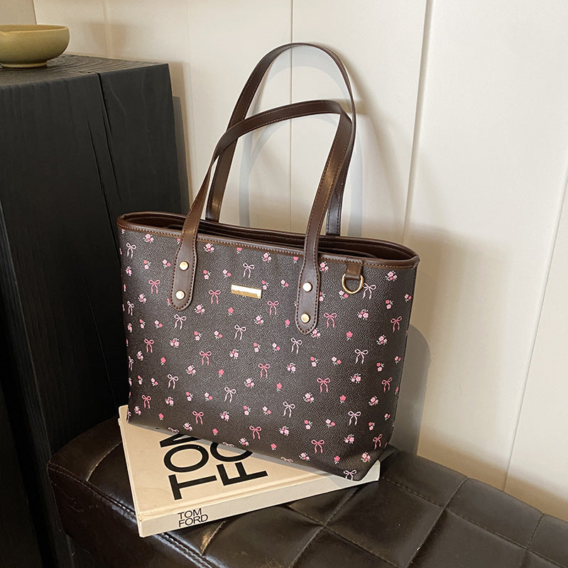 Fiorelle Women‘s Large Capacity Floral Tote Bag | Fashionable & Versatile Daily Commuter Shoulder Bag