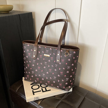 Fiorelle Women‘s Large Capacity Floral Tote Bag | Fashionable & Versatile Daily Commuter Shoulder Bag