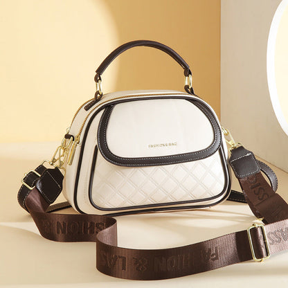 Fiorelle Women's Quilted Round Bag – Crossbody & Shoulder Mini Purse for Women