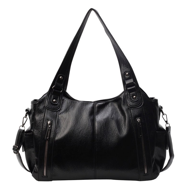 Fiorelle Women's Large-Capacity Vintage Tote Bag: Versatile High-End Shoulder and Handbag, Suitable for Crossbody Wear