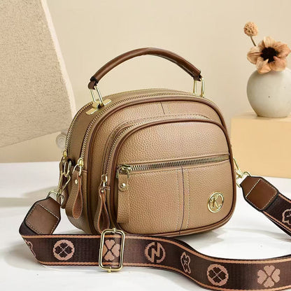 Fiorelle Women's Multi-Zip Compact Satchel — Premium Convertible Shoulder & Crossbody Bag with Curated Organization & Elevated Everyday Style