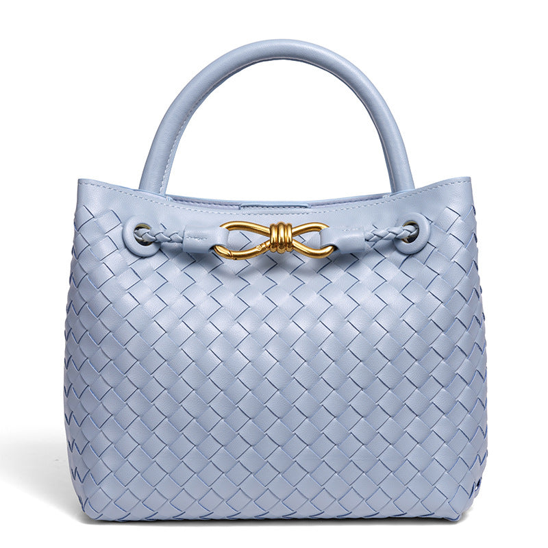 Fiorelle Women's Artisan Weave Tote - Expandable Crossbody with Butterfly Motif & Structured Silhouette