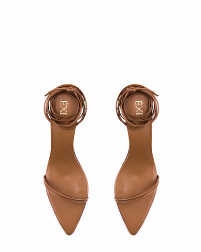 THALIA LACEUP CARAMEL