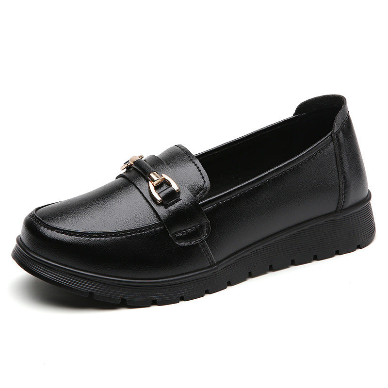 Fiorelle Women's CloudStep Split Leather Driving Moccasins - Slip-On Cushioned Flats for Commuting & Leisure