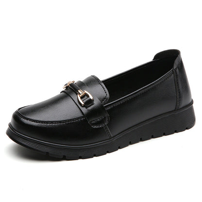 Fiorelle Women's CloudStep Split Leather Driving Moccasins - Slip-On Cushioned Flats for Commuting & Leisure