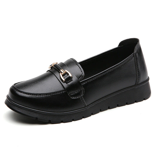 Fiorelle Women's CloudStep Split Leather Driving Moccasins - Slip-On Cushioned Flats for Commuting & Leisure